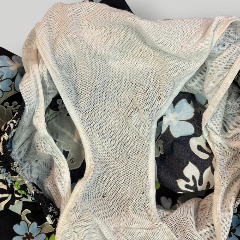 Vilebrequin Boys Swim Trunks Black Gecko Floral Print Size L Kids‎ Shorts
